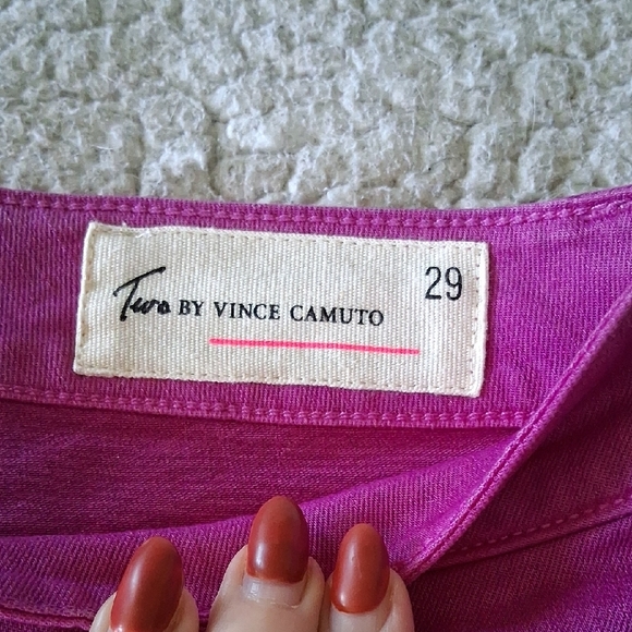 New Two by Vince Camuto Purple to Pink Ombre Skinny Jeans - Picture 2 of 5